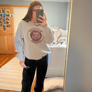 american classic Bayside Tigers gray crewneck